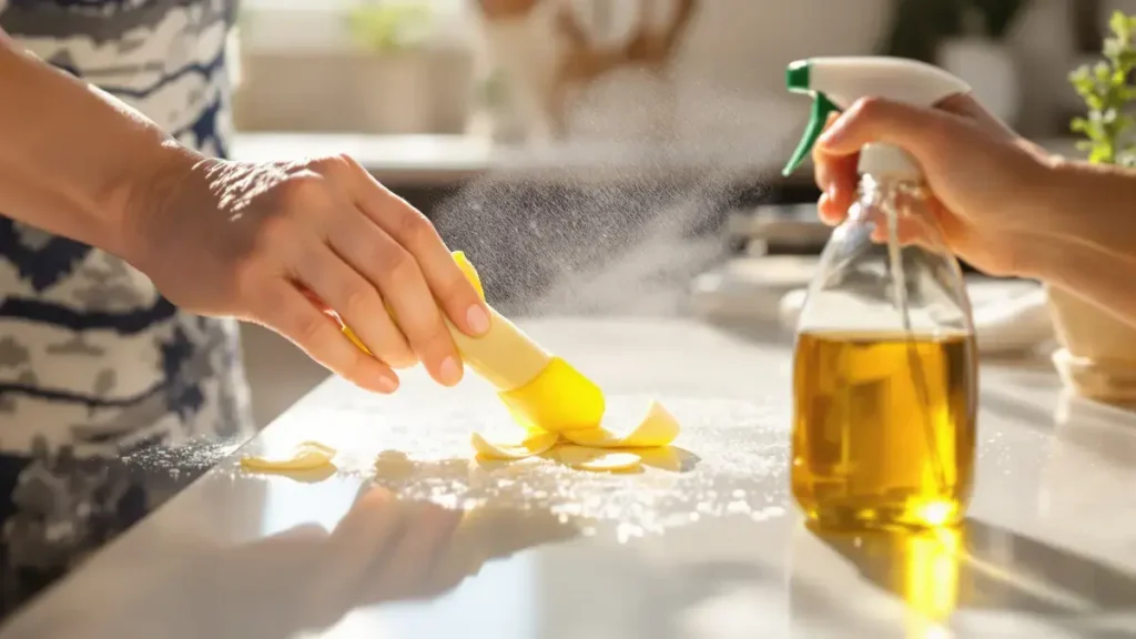 Die überraschende Kombination aus Bananenschalen und Essig gegen Flecken