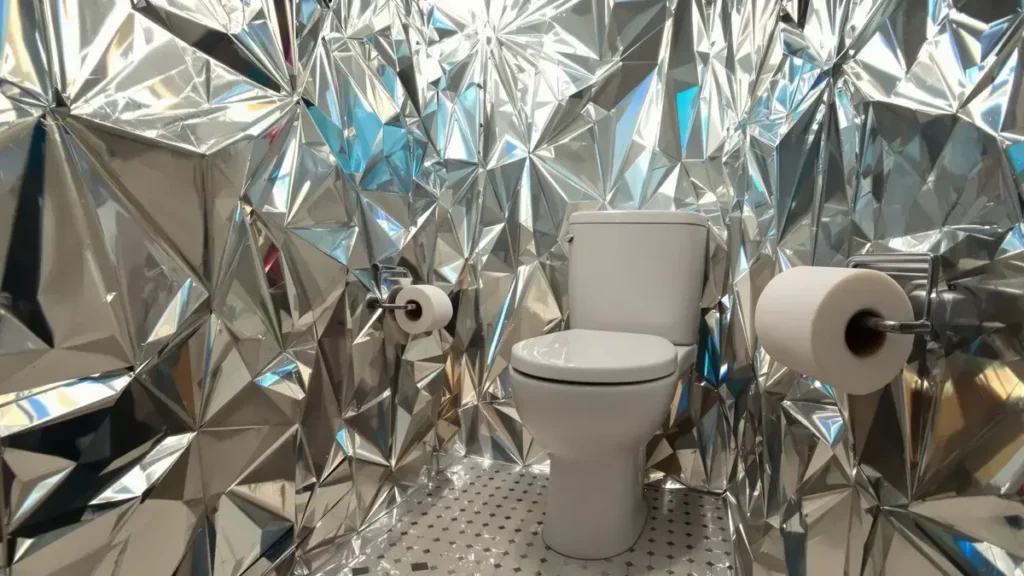 Verwandeln Sie Ihre Toilette dank Aluminiumfolie in einen strahlenden Raum: So geht’s!